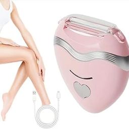 Sisliya Electric Hair Removal Epilator, Portable Waterproof Painless Electric Hair Shaver, USB Rechargeable Lady Cordless Depilator, Bikini Trimmer Wet and Dry Use for Arm Bikini Leg Underarm-picture-28