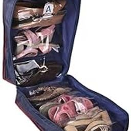 (TM) Multi-Purpose Shoes Kit Bag Parachute 6 Pair Shoes Storage Travel Tote Bag Pocket Sleeper Sandals Shoes Cover,Travelling Kit,Hanging Shoe kit | Shoe Bag Pack of 1 Piece-image-68