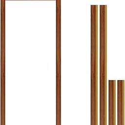 NIKI WPC Door Frame | 850 Density | Light Teak Textured | Ideal for Bedroom, Bathroom, Balcony, Office, Kitchen | 15,800kg | 75×50mm Thickness | 7ft & 3ft (Bottomframe not Included)-image-14