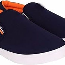 Men LFFR Casual Canvas Black :: Blue Loafers-image-67