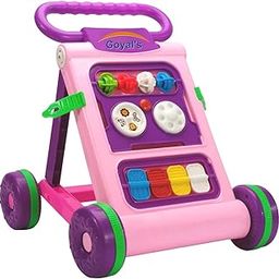 Goyal's Baby Activity Walker - Toddler Learning Toys Push Walker for 6 Months -15 Months (Pink)-22