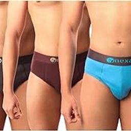 Pack of 3 Men's Super Combed 100% Cotton Regular Fit Solid Mid Rise Comfort Brief with Breathable Ultrasoft Waistband Underwear-image-52
