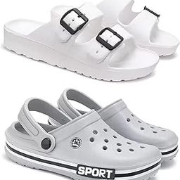 WINGSCRAFT Men's Rover Lightweight Comfortable| Slides|Clogs| Sandals with Adjustable Back Strap for Men Multicolor-image-3