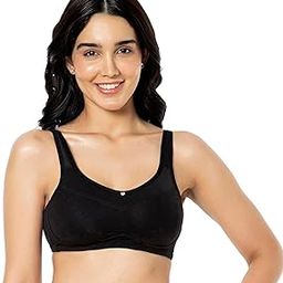 Solid Non Padded Non-Wired Full Coverage Support Bra-image-60