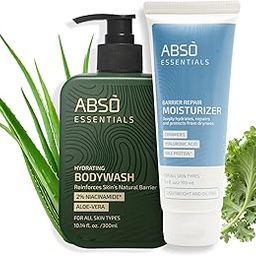 Barrier Repair Skin Care Combo for Reinforcing Skin Barrier and Deep Hydration with Niacinamide, Ceramides, Hyaluronic acid, Aloe Vera | Hydrating Bodywash- 300 ml , Barrier repair Moisturizer- 100 ml-image-92