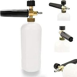 MAPLE CAR CARE Foam Cannon Gun, 1 Liter Bottle, Snow Foam Lance, 1/4" Quick Connect, Small, Plastic, Brass Finish-image-56