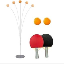 Table Tennis Trainer Toys for Kids & Adults | Rebound Rackets and Balls Base Training Practice Set | Outdoor Indoor Games-image-109