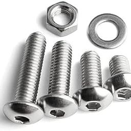 Length Button Head Socket Cap Screws, Stainless Steel, Bright Finish, | Allen Button Head Bolt With Nut & Washer (10, 10mm)-image-14