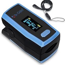 Dr. Odin A330N Pulse Oximeter with Quick Heart Rate and Oxygen Monitoring, OLED Display, Flex Finger Grip, Vibrant OLED (Black & Blue)-6