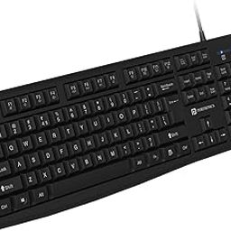 Portronics Ki-Pad 4 USB Wired Keyboard with Fn Multimedia Hotkeys, Full-Size Layout with Num Pad, Ergonomic Design, 1.5m USB Cable, for Laptop, PC, Mac (Black)-28