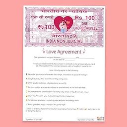 Party Propz Love Agreement Certificate, Gift for Girlfriend, Gift for Boyfriend, Anniversary Gift for Her (Cardstock)-image-76
