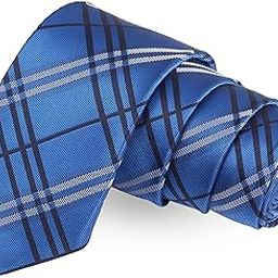 Blue Rush Blue Colored Microfiber Necktie For Men-image-31