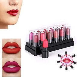 Pinner Matte Mini Lipstick Combo Set Of 12 Multicolor (17.5G)-9