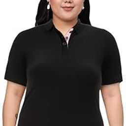 Half Sleeves Polo Tshirt,Plus Size Women Tshirt,T-Shirt06.-image-79