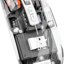 Arctic Fox Pureview Transparent Wireless and Bluetooth Rechargeable Mouse, USB Receiver,LED Battery Magic Silm for Office/PC/Mac/Laptop/Apple/ipad(Space Gray)-27