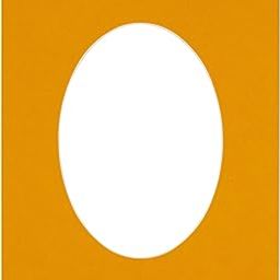 CountryArtHouse Golden Orange Acid Free 16x20 Oval Picture Frame Mat with White Core Bevel Cut for 11x17 Pictures - Fits 16x20 Frame - Pack of 1 Matboard-image-70