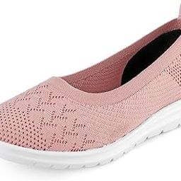 Women's Slip-Ons Light-Weight, Breathable, Comfortable Knit Ballerinas | Active, Walking, Gym, Office, Athleisure Casual Bellies Shoes | Soft Cushioned Footbed with Anti-Skid Sole-image-80