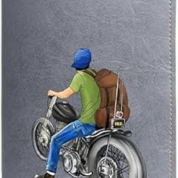 Vegan Leather Passport Cover for Men | ROADRUSH Passport Case Accessories for Travel | Grey-picture-31