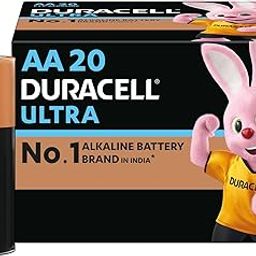 Duracell Ultra Alkaline AA Batteries, Pack of 20-12