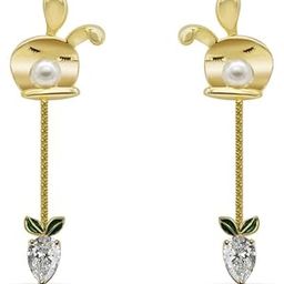Cute Rabbit Earrings Earrings | 18k Gold Plated | Trendy, Lightweight & Comfortable | Stylish & Tarnish-Resistant | Qty : 1pc-picture-44