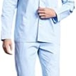 Men Striped Pure Cotton Night Suit-image-30