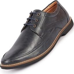 Men's Formal Lace-Up Derby Uniform Dress Shoes (6-13 UK)-image-1