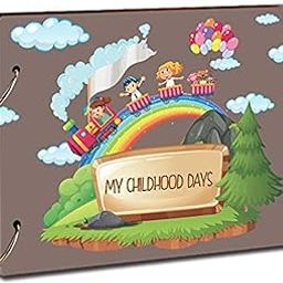 LADECOR Scrapbook Photo Album Memory Book With Wooden Hard Cover (12 Inch x 8.5 Inch, Design-1)-picture-18
