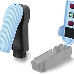 BRDRC Pocket 3 Cover Case Accessories, Gimbal Flip Protective Cover Lens Protector Cap Holds 3 Filters for DJI Osmo Pocket 3 Creator Combo (Pink)-image-89