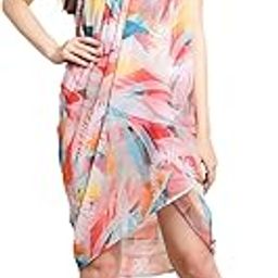 Abstract Printed Swimwear Cover Up Sarong-image-87