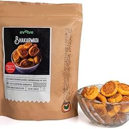 Evolve Snacks Healthy Baked Bhakarwadi | The Perfect Crunchy Treat | High in Fiber | Low in Sodium | Healthy Snack | Gluten-Free | Not Fried (Baked bhakarwadi, 200g)|-image-7