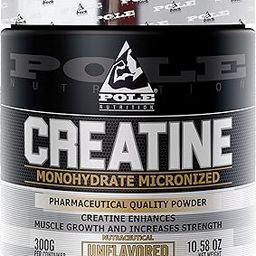 Pole Nutrition Creatine Monohydrate - Micronized Pharmaceutical Quality Powder | Unflavored 300g | Enhance Strength, Power, and Muscle Performance-image-20