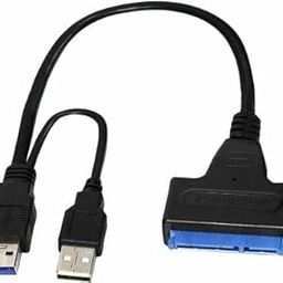 ULTRABYTES USB 3.0/2.0 Male to SATA Male Cable Hard Disk Drive Convert Adapter Support 4TB SATA Hard Disk Drive Converter(Black)-4
