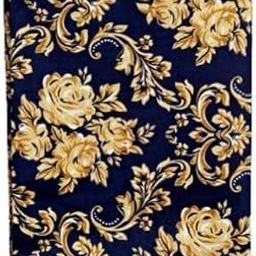 MM TEX HUB 100% Pure Cotton Double Bed Bedspread – Soft & Breathable Fabric (Dark Blue)-image-10