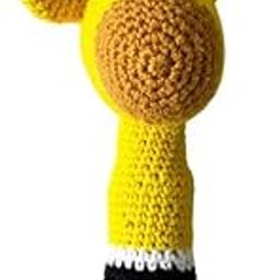 LITTLE GINNIE Giraffe Baby Rattle Toys for New Born Baby 6+ Months - Yellow | Crochet Soft Doll | Lightweight & Easy to Hold, Auditory Development & Fine Motor Skills-image-40
