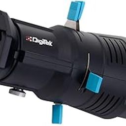 Digitek® (DS 220) Bowens Mount Optical Snoot Kit with 20 Stainless Steel GOBOs & 4X Color Gels (Red/Yellow/Green/Blue), Multifunction Focus Ring, Premium Metal Construction-28