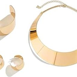 Shining Diva Latest Stylish Design Gold Plated Bracelet Earrings Necklace Jewellery Set for Women & Girls (rrsd16205s)-image-65