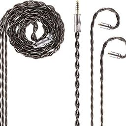 NICEHCK DuskSky Earphone Re-Cable, Upgrade Cable, MMCX 0.17 inches (4.4 mm), 6N Sterling Silver Included, Five Materials Mixed, Hifi Re-Cable, Dark Gray, Replacement for Earphones, Sound Quality-image-79