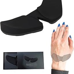 Wrist Rest, Mouse Pad with Wrist Support Ergonomic Wrist Support for Mouse and Keyboard, Comfortable Materials Wrist Pad for Office and Gaming(Black)-2