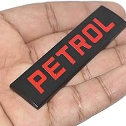 Automaze Petrol Emblem 3D Metal Car Badges Emblems Trunk Rear Fender Emblem compataibe with Tailgate Side Sticker Badge Car Decals (Black Red)-picture-16