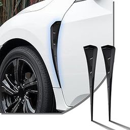 AAKICHI 2 PCS Car Fender Side Vents, ABS Fender Decorative Stickers, Air Flow Intake Hole Grille Auto Exterior Accessories Universal (Black)-image-60