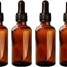 nsb herbals 50 ML Amber Round Empty Glass Bottle + Glass Dropper + Black Ring + Black Silicone Teat, Refillable, Reusable, Leak Proof For Essential Oils, Perfumes (Pack Of 6)-image-31