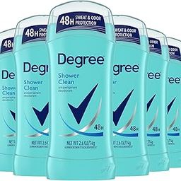 Degree Women Antiperspirant Deodorant Stick, Shower Clean 2.6 oz (Pack of 6)-image-23