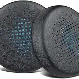 SOULWIT Replacement Earpads for JLab Go Work/Go Work Gen 2 Wireless Headsets, Ear Pads Cushions with Soft Protein Leather and High-Density Memory Foam - Black-image-31