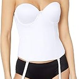 Women's Ultra-Lift Low Back Bustier, White, 34E-picture-15