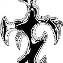 the men thing GOTHIC ENAMEL (Black) - Alloy Pendant with Pure Stainless Steel 24inch Round Box Chain, European trending Style for Men & Boys-picture-45