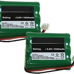 Compatible Cordless Phone Batteries, Compatible with Panasonic KX-TD7895 Cordless Phone, (Ni-MH, 3.6V, 1500 mAh), Combo-Pack Includes: 2 x BATT-4165 Batteries-27