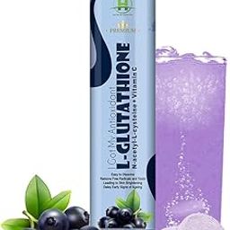 Healthy Nutrition - Just for the Health of it Glutathione Effervescent Tablets – Mix Berry Flavour – L-Glutathione with Vitamin C & NAC – Skin Brightening, Detox & Anti-Ageing – 20 Tablets-image-94