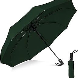 Umbrella, Umbrella for Men, Umbrella for Rain Big Size Men, Windproof Umbrella Large For Man, Portable Auto Travel Umbrella, Perfect Car Umbrella for Women, Kids, Girls, Boys (Dark Green)-image-83