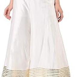 Women's Designer Silk Palazzo Gota Work-picture-19