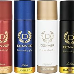 DENVER Pride, Caliber, Imperial & Honour Nano Deodorant For Men 50ML Each, Pack of 4-image-33
